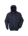 SUDADERA IGNÍFUGA CON CAPUCHA Y CREMALLERA FRONTAL PORTWEST FR81