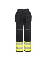 PANTALÓN PW3 DE ALTA VISIBILIDAD, CLASE 1, CON BOLSILLOS DE PISTOLERA PORTWEST PW307