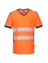 CAMISETA PW3 DE ALTA VISIBILIDAD CON CUELLO EN V PORTWEST PW310