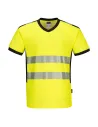 CAMISETA PW3 DE ALTA VISIBILIDAD CON CUELLO EN V PORTWEST PW310