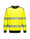 SUDADERA PW3 DE ALTA VISIBILIDAD CON CUELLO REDONDO PORTWEST PW379