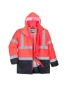 PARKA 5 EN 1 EXECUTIVE DE ALTA VISIBILIDAD PORTWEST S768