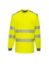 CAMISETA DE ALTA VISIBILIDAD DE MANGA LARGA PW3 PORTWEST T185