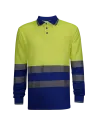 POLO PIQUÉ MANGA LARGA COMBINADO AV WR302 WORKO