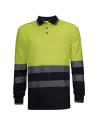 POLO PIQUÉ MANGA LARGA COMBINADO AV WR302 WORKO