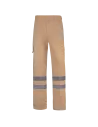 PANTALON MULTIBOLSILLOS CON BANDAS WR100R WORKO