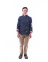 CHAQUETA COCINA DENIM MUJER AL PUNTO FUSION COSIDO LENTO CC1466 DP28