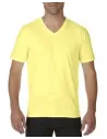 CAMISETA PREMIUM COTTON ADULT V-NECK T-SHIRT GILDAN GD41V00