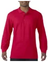 POLO PREMIUM COTTON ADULT LONG SLEEVE DOUBLE PIQUÉ POLO GILDAN GD85900