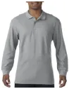 POLO PREMIUM COTTON ADULT LONG SLEEVE DOUBLE PIQUÉ POLO GILDAN GD85900