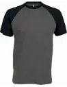 CAMISETA BASEBALL SHORT-SLEEVED TWO-TONE T-SHIRT KARIBAN K330