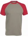 CAMISETA BASEBALL SHORT-SLEEVED TWO-TONE T-SHIRT KARIBAN K330