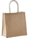 BOLSA JUTE CANVAS TOTE - LARGE KIMOOD KI0274