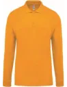 POLO MEN'S LONG-SLEEVED PIQUÉ POLO SHIRT KARIBAN K256