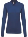 POLO LADIES’ LONG-SLEEVED PIQUÉ POLO SHIRT KARIBAN K257
