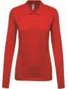 POLO LADIES’ LONG-SLEEVED PIQUÉ POLO SHIRT KARIBAN K257