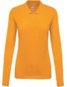 POLO LADIES’ LONG-SLEEVED PIQUÉ POLO SHIRT KARIBAN K257