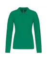 POLO LADIES’ LONG-SLEEVED PIQUÉ POLO SHIRT KARIBAN K257