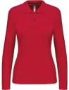 POLO LADIES' LONG-SLEEVED POLO SHIRT KARIBAN K244