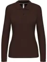 POLO LADIES' LONG-SLEEVED POLO SHIRT KARIBAN K244