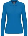 POLO LADIES' LONG-SLEEVED POLO SHIRT KARIBAN K244