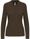 POLO LADIES' LONG-SLEEVED POLO SHIRT KARIBAN K244