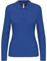 POLO LADIES' LONG-SLEEVED POLO SHIRT KARIBAN K244