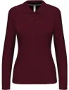 POLO LADIES' LONG-SLEEVED POLO SHIRT KARIBAN K244
