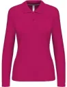 POLO LADIES' LONG-SLEEVED POLO SHIRT KARIBAN K244