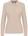 POLO LADIES' LONG-SLEEVED POLO SHIRT KARIBAN K244