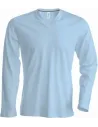 CAMISETA MEN'S LONG-SLEEVED V-NECK T-SHIRT KARIBAN K358