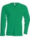 CAMISETA MEN'S LONG-SLEEVED V-NECK T-SHIRT KARIBAN K358