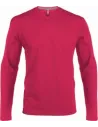 CAMISETA MEN'S LONG-SLEEVED V-NECK T-SHIRT KARIBAN K358