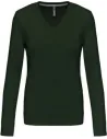 CAMISETA LADIES' LONG-SLEEVED V-NECK T-SHIRT KARIBAN K382