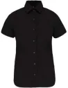 CAMISA LADIES' SHORT-SLEEVED COTTON/ELASTANE SHIRT KARIBAN K532