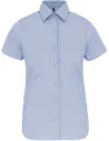 CAMISA LADIES' SHORT-SLEEVED COTTON/ELASTANE SHIRT KARIBAN K532
