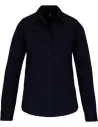 CAMISA LADIES' LONG-SLEEVED COTTON POPLIN SHIRT KARIBAN K542