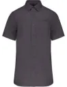 CAMISA MEN'S SHORT-SLEEVED COTTON POPLIN SHIRT KARIBAN K543
