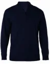 JERSEY MEN'S ZIP NECK JUMPER KARIBAN K970