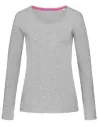 CAMISETA CLAIRE V-NECK LONG SLEEVE T-SHIRT STEDMAN ST9720