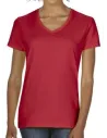 PREMIUM COTTON LADIES' V-NECK T-SHIRT GILDAN GD4100VL