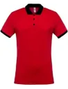 POLO MEN'S TWO-TONE PIQUÉ POLO SHIRT KARIBAN K258