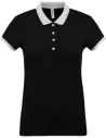 POLO LADIES’ TWO-TONE PIQUÉ POLO SHIRT KARIBAN K259