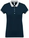 POLO LADIES’ TWO-TONE PIQUÉ POLO SHIRT KARIBAN K259