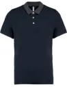 POLO MEN'S TWO-TONE JERSEY POLO SHIRT KARIBAN K260