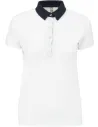 POLO LADIES’ TWO-TONE JERSEY POLO SHIRT KARIBAN K261