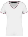 CAMISETA LADIES’ PIQUÉ KNIT V-NECK T-SHIRT KARIBAN K394