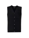 CHALECO MEN'S V-NECK SLEEVELESS KNITTED CARDIGAN RUSSELL R719M0