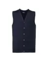 CHALECO MEN'S V-NECK SLEEVELESS KNITTED CARDIGAN RUSSELL R719M0