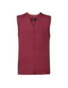 CHALECO MEN'S V-NECK SLEEVELESS KNITTED CARDIGAN RUSSELL R719M0
